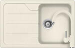 SCHOCK Schock Formhaus D-100S konyhai mosogatótálca 780 x 500 mm és Schock Plutos konyhai csaptelep Cristalite Vanilla, világos bézs (SETFD100SPVANI)