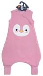 BabyBliss Sac de dormit cu picioare BabyBliss - BlissJump, Tog 2.5, 6-18 luni, Penguin Pink (BLISS-JMP-0004)