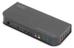 ASSMANN DS-12850 4K60H 2x DisplayPort bemenet 1x DisplayPort/HDMI kimenet KVM Switch (DS-12850) - bluechip