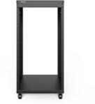 ASSMANN DN-48002 19" 21U 1000x507x460mm lapraszerelt fekete hálózati szekrény kerekekkel (DN-48002)