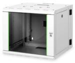 ASSMANN Rack Unique 19" 9U 509x600x600mm kétrészes üvegajtós szürke fali rack szekrény (DN-19 09-U-3)