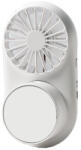 Vitammy Mini ventilator portabil 3 in 1 Vitammy Dream Mist Mirror, functie de pulverizare fina, lampa cu oglinda integrata, snur pentru gat, incarcare USB, Alb