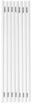 REGNIS Lazur LA, radiátor 540x1200mm, központi csatlakozással 50mm, 900W, matt fehér, LAZURLA/1200/540/D5/FEHÉR (LAZURLA/1200/540/D5/WHITE)