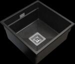Gamma Decor 4445, 1 rekeszes gránit mosogató 440x450x215 mm, fekete pettyes, GMA-ZLE000130 (GMA-ZLE000130)