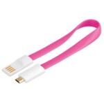 Cablu USB 2.0 la micro USB-B cu magnet, 0.2m Roz* (KU2M02FMP)