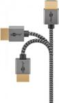 Goobay Cablu Slim High Speed HDMI 8K60Hz T-T 0.5m brodat, Goobay G75756 (G75756)