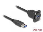 Delock Cablu prelungitor USB 3.0-A T-M D-type 0.2m, Delock 87967 (87967)