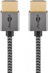 Goobay Cablu Slim High Speed HDMI 8K60Hz T-T 1m brodat, Goobay G75757 (G75757)