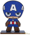 Craft Buddy - Gyémántszemes kirakó - Amerika kapitány "Marvel" - Crystal Art "Series 1 (CAFGR-MCU005)