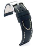  Curea ceas neagră piele vitel impregnata 20mm -377.01. 20