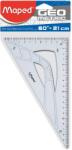 Maped vonalzó (derékszögű, 21cm/60fok, átlátszó) (MA242621)