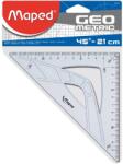 Maped vonalzó (derékszögű, 21cm/45fok, átlátszó) (MA242421)