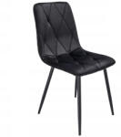 Klubfotel Étkezőszék DORA - fekete