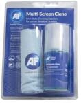 AF International Tisztítófolyadék, képernyőhöz, mikroszálas nagy kendővel, pumpás, 200 ml, AF Multi screen-clene