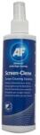 AF International Tisztítófolyadék, képernyőhöz, antisztatikus, pumpás, 250ml, AF