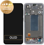 Samsung Galaxy A56 A566E - Ecran LCD + Sticlă Tactilă + Ramă (Awesome Graphite) - GH82-36829A Genuine Service Pack, Awesome Graphite