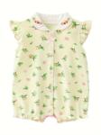 SuperBaby Salopeta vernil cu floricele delicate