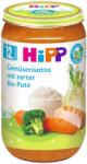 Hipp Био пюре Hipp - Зеленчуково ризото с пуешко месо, 250 g (6800)