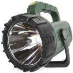 EMOS P2315 akkumulátoros LED keresőlámpa, 700lumen, 370m, 3600mAh Li-ion akku, USB-C, IP43, zöld