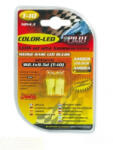 LAMPA 12V T10 (W2, 1x9, 5d) LED dióda, sárga színű, pár (0158143)