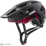 uvex React mips sisak, fekete/rubin/piros matt (52-56 cm)