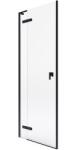 Roca Metropolis-N uși de duș 110 cm înclinabilă negru mat/sticlă transparentă AMP0811016M (AMP0811016M)