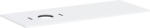 Hansgrohe Xilesa E szekrény feletti pult 137.5x55 cm fehér 54278700