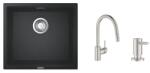 GROHE Készlet konyhai csaptelep Grohe Concetto 31483DC2, gránit mosogató Grohe K700 31653AP0, 40535DC0