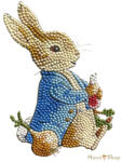 Craft Buddy - Gyémántszemes kirakó A5 matrica - Nyúl Péter - Crystal Art (CAMK-PRBT02)
