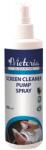 Victoria Tisztítófolyadék, képernyőhöz, antisztatikus, pumpás, 250 ml, VICTORIA