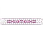 Maped Study Fancy törhetetlen műanyag vonalzó - 20 cm - rózsaszín mintás (CW-245401ROZSASZIN)