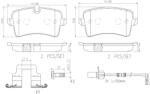 BREMBO fékbetétkészlet, tárcsafék BREMBO P85120NX (P85120NX)