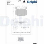 DELPHI Set placute frana DELPHI LP5066EV (LP5066EV)