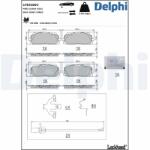 DELPHI Set placute frana DELPHI LP5030EV (LP5030EV)