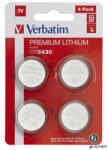 Verbatim Gombelem, CR2430, 4 db, VERBATIM "Premium (49534) - alter