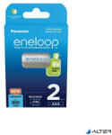 Panasonic Tölthető elem, AAA mikro, 2x800 mAh Ni-MH, PANASONIC "Eneloop (BK4MCDE-2BE)
