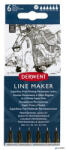 Derwent Tűfilc szett, 0, 05/0, 1/0, 2/ 0, 3/0, 5/0, 8 mm, DERWENT "Line Marker", fekete (2305559) - alter
