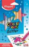 Maped Filctoll készlet, 2, 8 mm, csillámos, MAPED "Color'Peps Glitter", 10 különböző szín (847110)