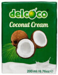 Delcoco Kókusztejszín (kókuszkrém) 200ml 24% kókuszolaj tartalommal (8993093665985)