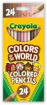 Crayola Sokszínű Világ Bőrszín Árnyalatú Színes Ceruza Készlet - 24 db-os