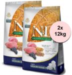 N&D Low Grain Puppy Medium & Maxi lamb & blueberry 2x12 kg