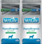 Vet Life Hypoallergenic egg & rice 2x12 kg
