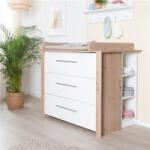 roba Malo Sawn Oak / White pelenkázó komód