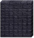 Tapetoo Home Decor 50 x 3D Tapetoo Home Decor® tapéta csempe készlet, fekete, 70 x 77 cm, 2, 5 mm, 26, 5 négyzetméter (set-50xTapet-3D-Cod-5-Negru)