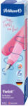Pelikan Stilou Twist Pelikan 826280, penita M, grip economic, ambidextru, Berry pink (826280)
