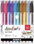 Zebra ZEBRA Doodler´z csillámmal - 10 db-os készlet (02619)