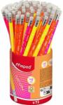 Maped Neon Black Peps háromszögletű radíros grafitceruza - többféle (CW-853789FC) - pepita