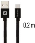 SWISSTEN USB-C 0, 2m, fekete (71521101)