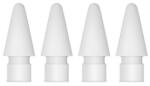 Apple IPAD APPLE Pencil Érintőképernyő Ceruza Póthegy - 4db, szilikon, MLUN2ZM/A utód, Fehér