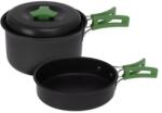 4home Set de oale din aluminiu Redcliffs din 2 piese cumâner din plastic, verde Serviciu de masa